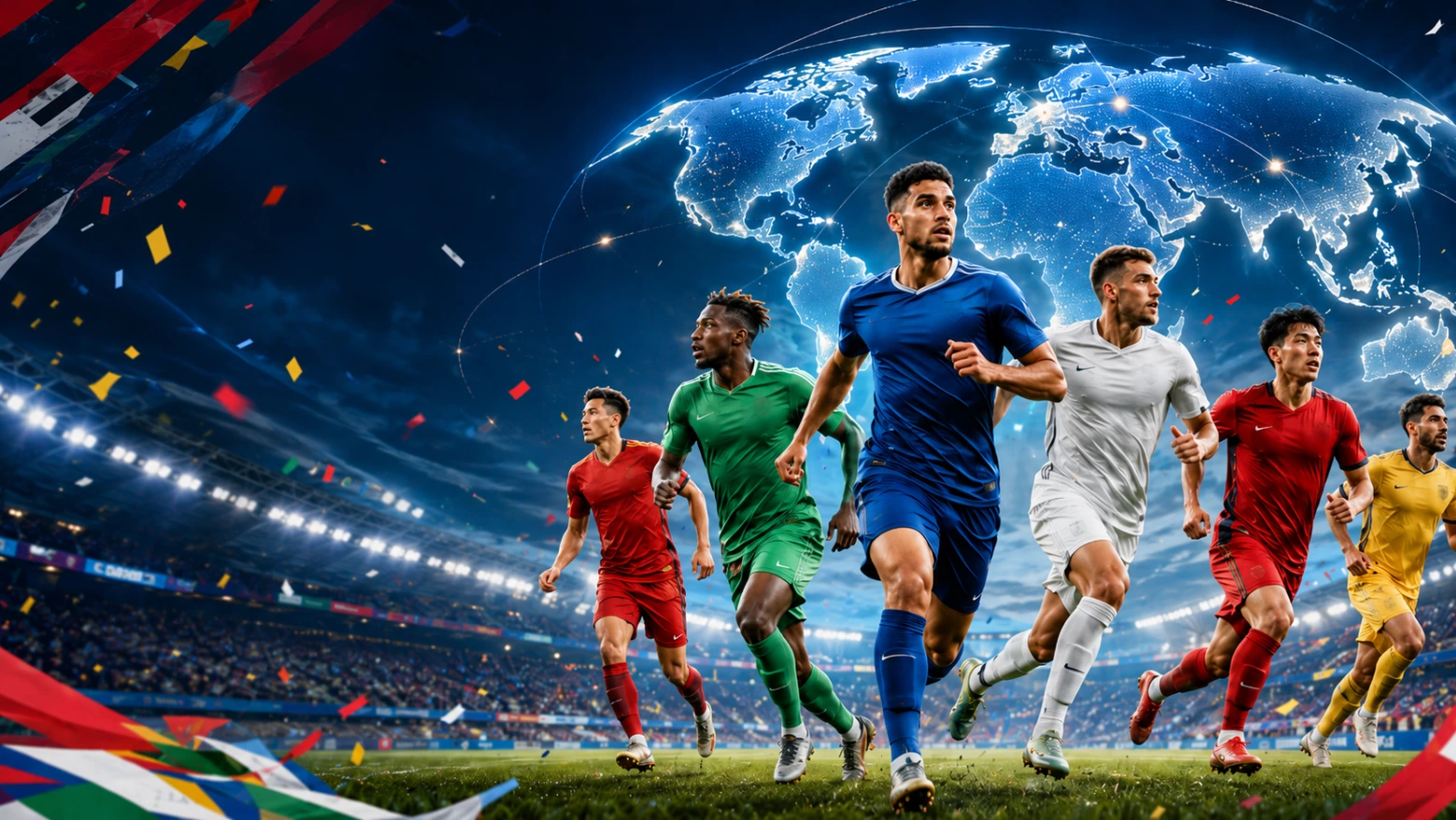 High-speed soccer with global connections High-speed soccer with global connections